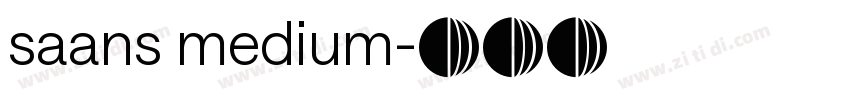 saans medium字体转换